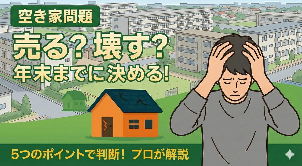 【空き家は売る？壊す？】2ステップで判断できる5つのチェックポイント｜プロが実例で解説