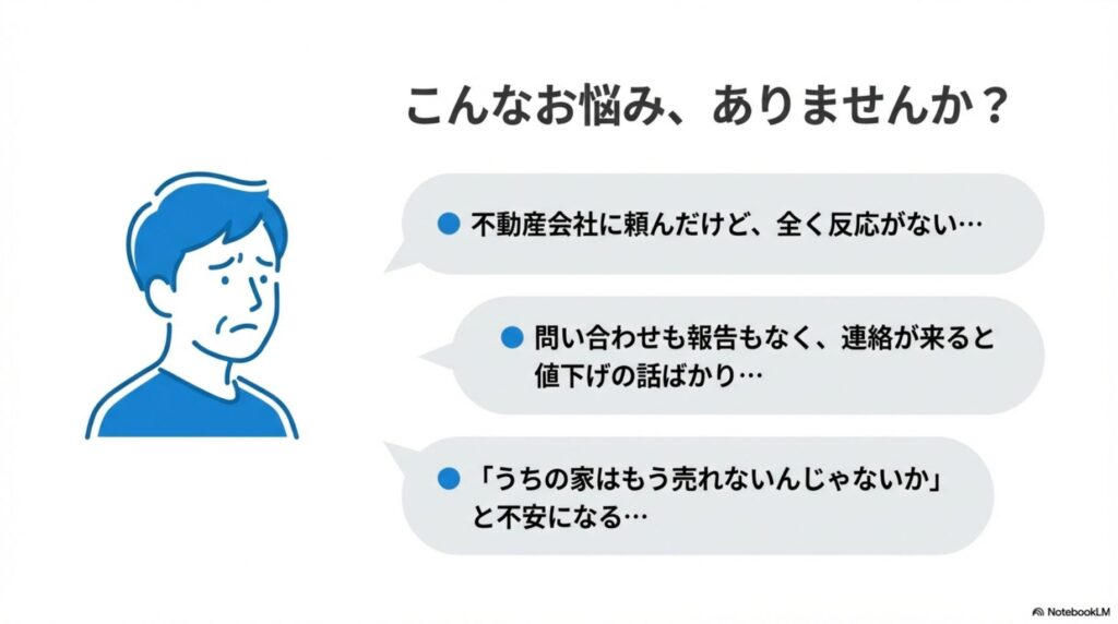 空き家売却の悩み｜反応がない・値下げの話ばかり・売れない不安
