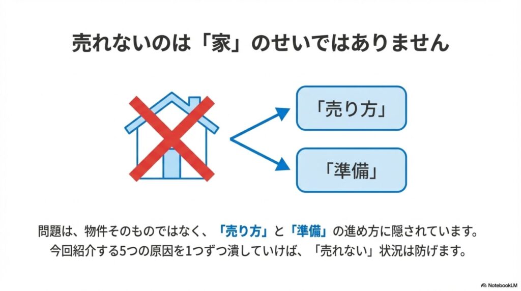 空き家が売れない原因は家ではなく売り方と準備の問題