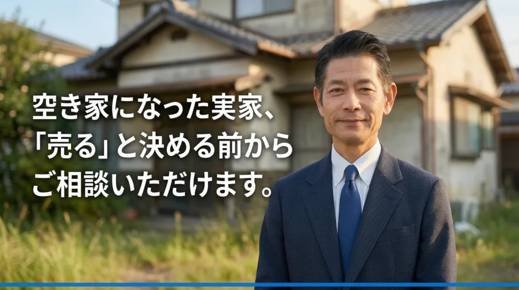 稲沢市の空き家になった実家の外観|売却相談は稲沢あんしん不動産