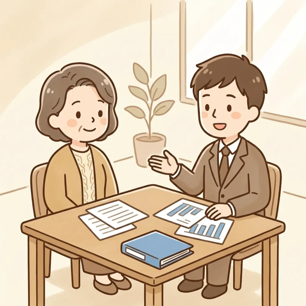 不動産売却で仲介と買取のどちらを選ぶかを整理したイラスト