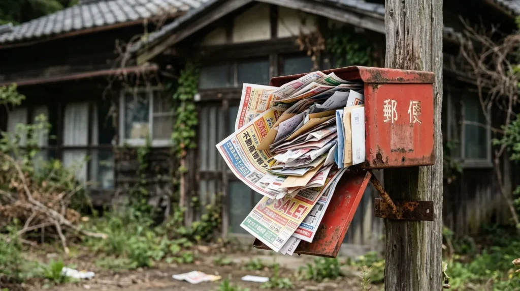 稲沢市で雑草が伸び外壁が劣化したまま放置されている空き家の外観