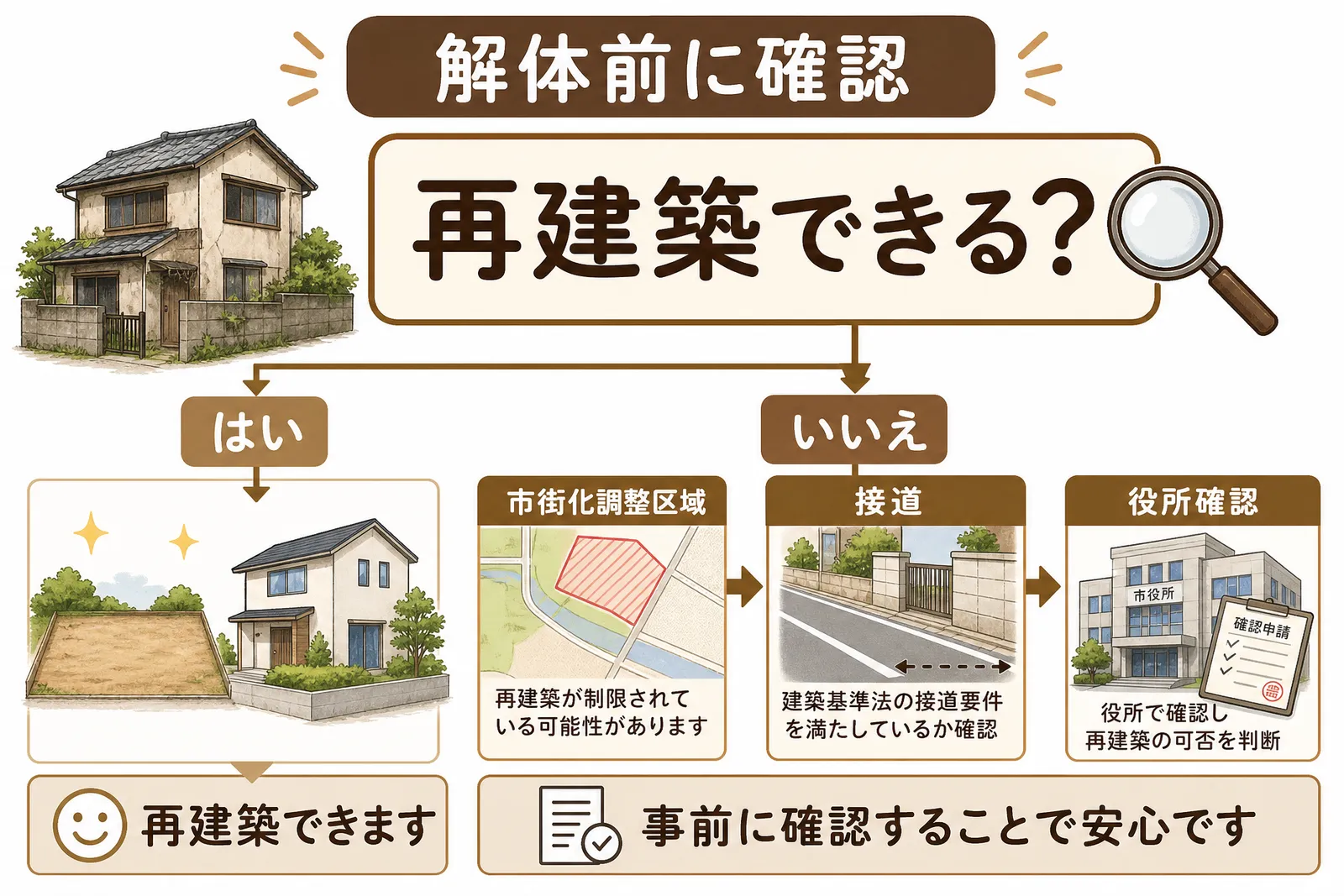 市街化調整区域の土地売却で注意すべき点を説明するイメージ