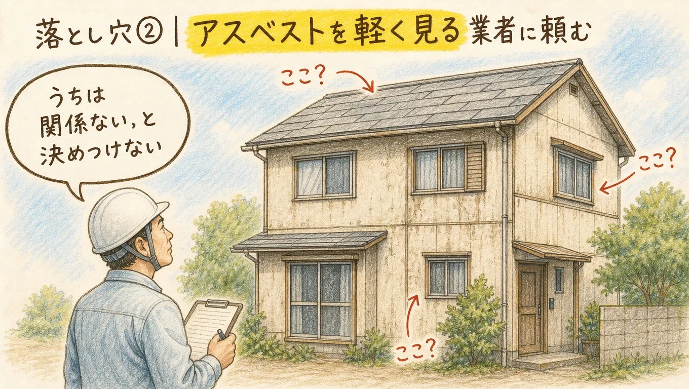 稲沢市で実家解体時のアスベスト対応について解説するブログ見出し画像