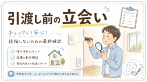 中古住宅の引渡し前立会いで、後からのトラブルを防ぐのアイキャッチ画像