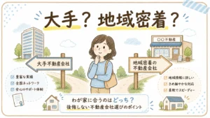 不動産売却｜大手と地域密着どっちが正解？5つのチェックポイントのアイキャッチ画像