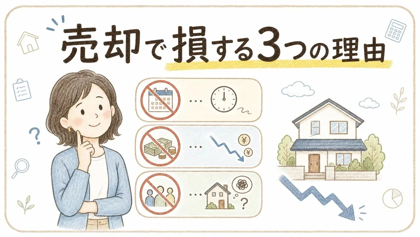 【初めての不動産売却】売却価格が低くなる悲しい3つの理由のアイキャッチ画像