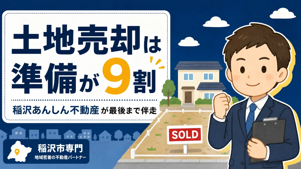 稲沢市の土地売却は準備が9割。稲沢あんしん不動産が査定から引渡しまで伴走