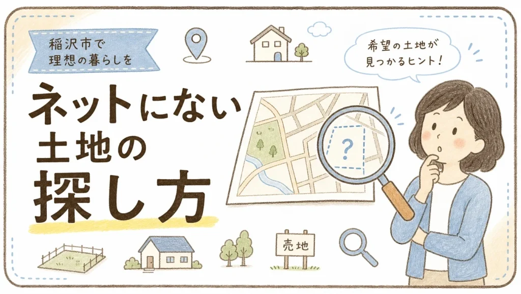 稲沢市で土地が見つからない人へ｜ネットにない土地情報を探す3つのコツのアイキャッチ画像