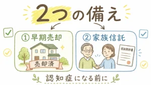 実家じまい、認知症だと売れない？売却方法と備える2つの対策のアイキャッチ画像