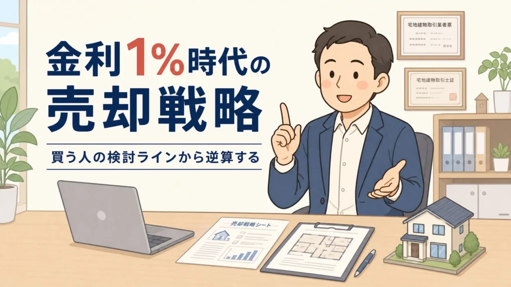 政策金利1%時代の不動産売却を考える売主のアイキャッチ画像