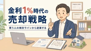 政策金利1％時代の不動産売却を考える売主のアイキャッチ画像
