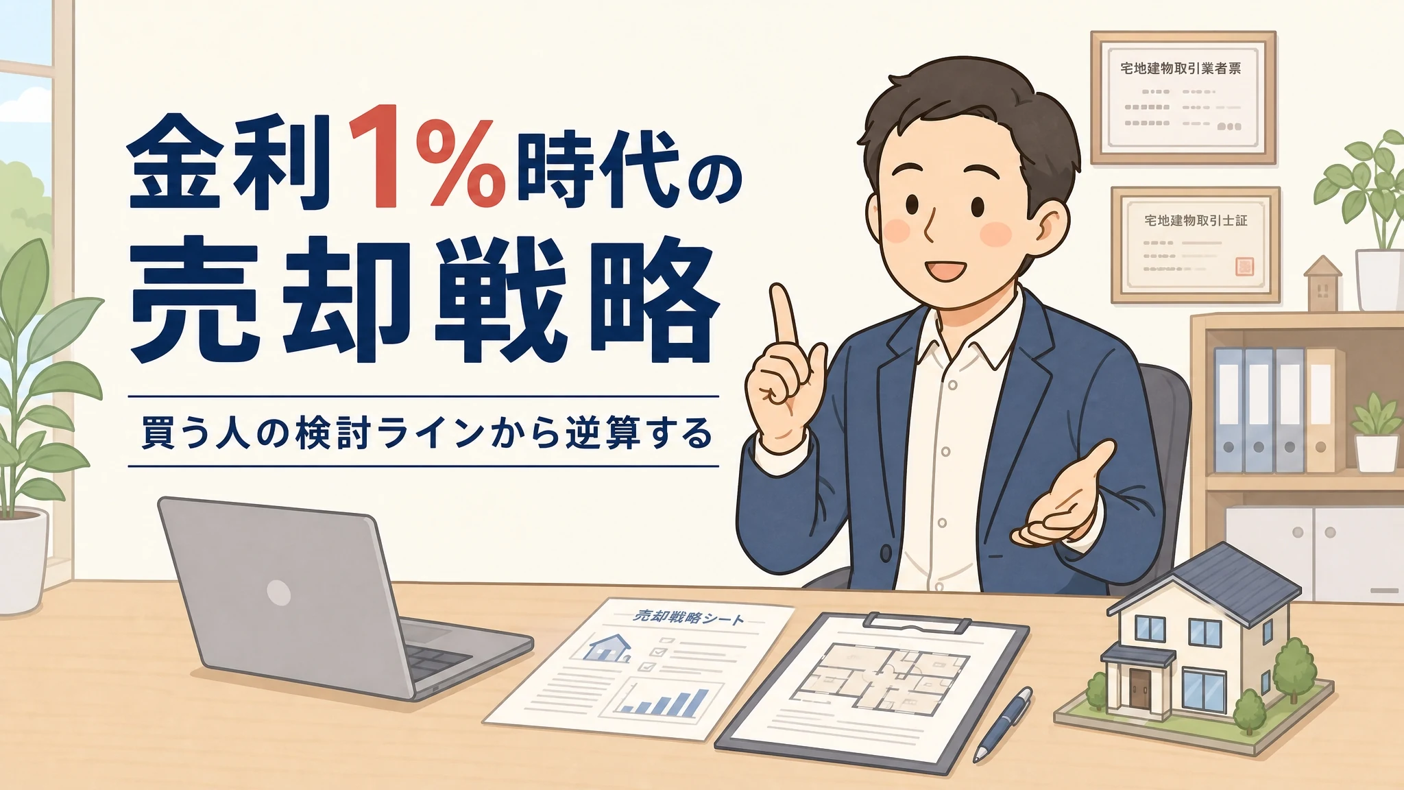 政策金利1%時代の不動産売却を考える売主のアイキャッチ画像
