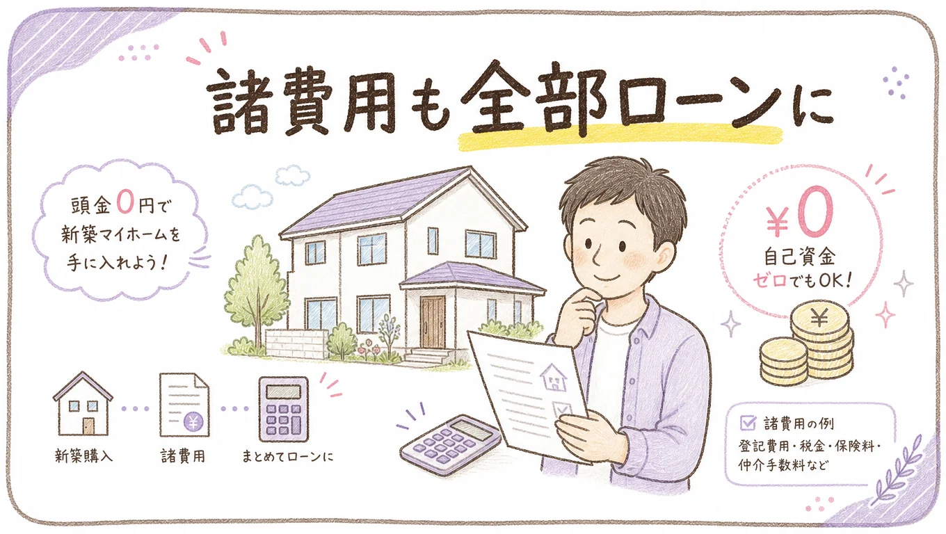 【初めての新築建売の購入】2500万円の新築、諸費用も全部住宅ローンにのアイキャッチ画像
