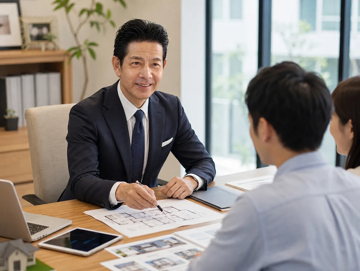 稲沢あんしん不動産の代表 佐藤が相談から引渡しまで一人で対応する様子