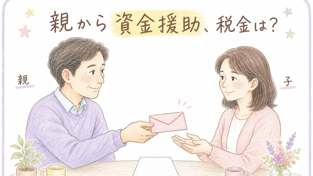 稲沢市で土地購入資金の贈与にかかる税金を解説するブログアイキャッチイラスト