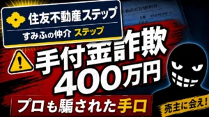 住友不動産ステップ手付金詐欺400万円｜事件の手口と持ち回り契約を解説のアイキャッチ画像