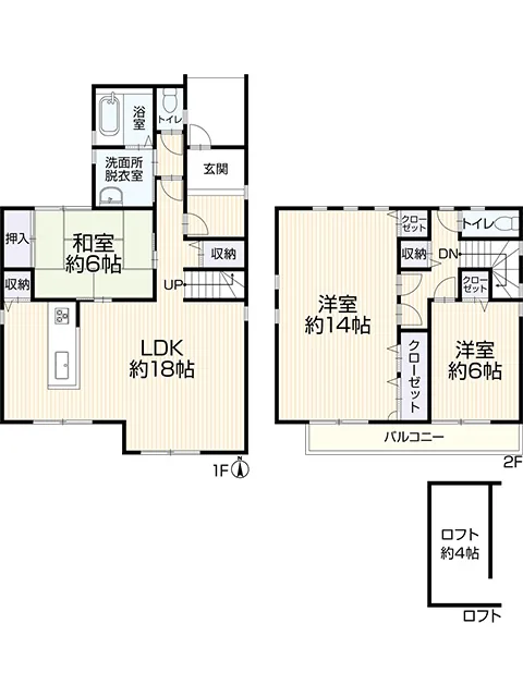 一宮市開明 中古戸建 間取り図